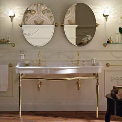 Palladio 150cm Double Console Basin on Washstand