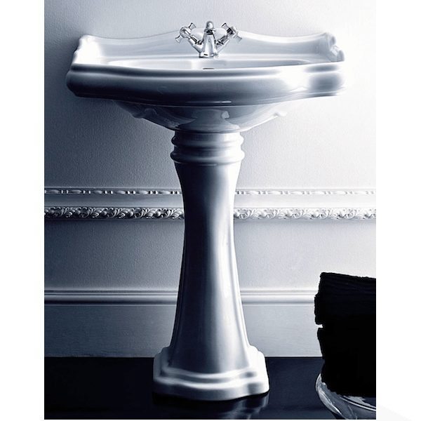 Retro 69cm basin and pedestal Old Fashioned Bathrooms