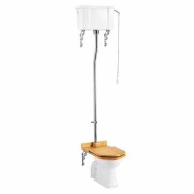 Burlington High Level Toilet - Pull & Chain - Single Flush