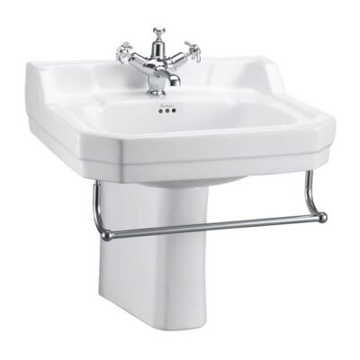 Burlington Edwardian 56cm Basin with Semi Pedestal - Image 2