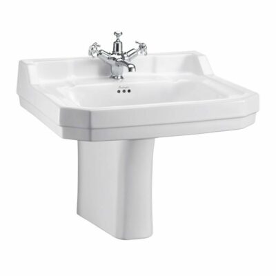 Burlington Edwardian 61cm Basin with Semi Pedestal