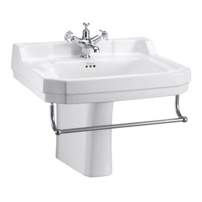Burlington Edwardian 61cm Basin with Semi Pedestal - Image 2