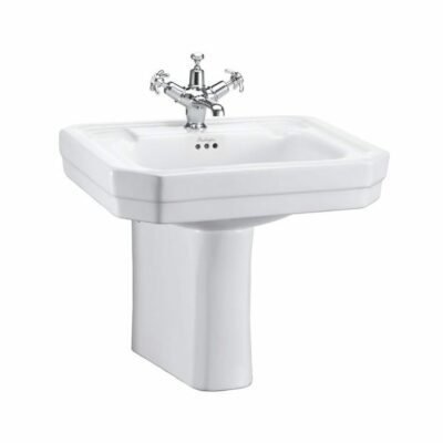 Burlington Victorian 56cm Basin with Semi Pedestal