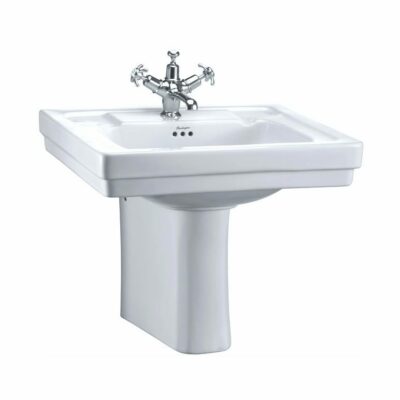 Burlington Victorian 61cm Basin with Semi Pedestal