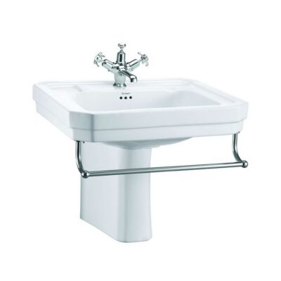 Burlington Victorian 61cm Basin with Semi Pedestal - Image 2