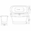Copper Normandy Bateau Bath – Painted Exterior & Nickel Interior - Image 4
