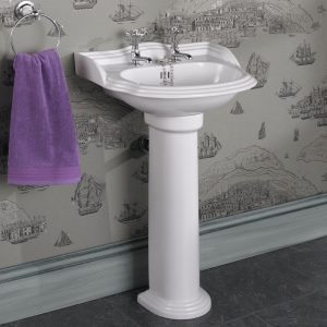 Hampton Cloakroom Basin and Pedestal