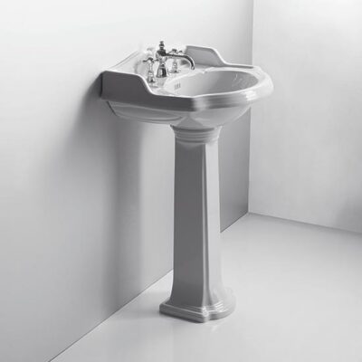 Old England Suffolk 59cm Basin & Pedestal - Image 3