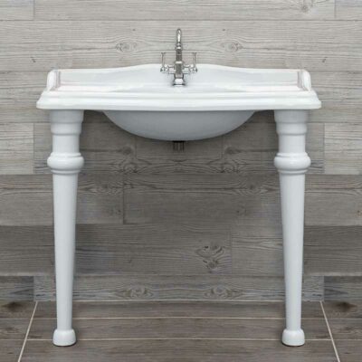 Old England Suffolk 105cm consle Basin on Ceramic Legs