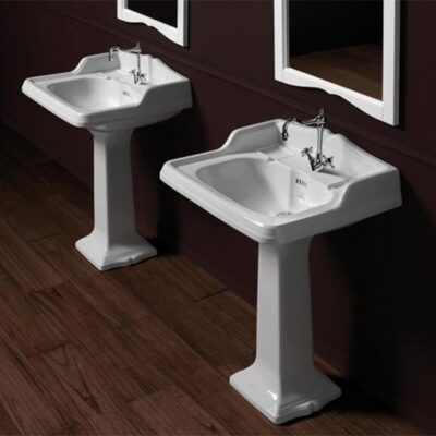 Old England Suffolk 68cm Basin and Pedestal - Image 4