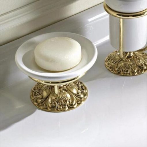 Flora Freestanding Soap Dish by Old Fashioned Bathrooms