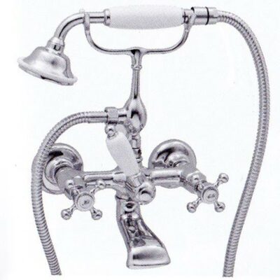 Londra Wall Mounted Bath Shower Mixer and Hose Handset