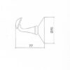 Wall Mounted Robe Hook