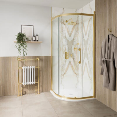 Burlington-Classique-Single-Quadrant-Door-Enclosure-gold