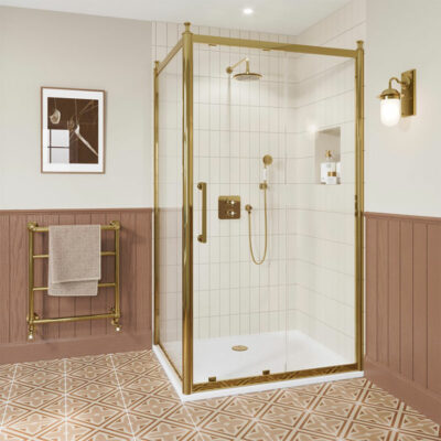 burlington-classique-sliding-door-&-side-panel-gold