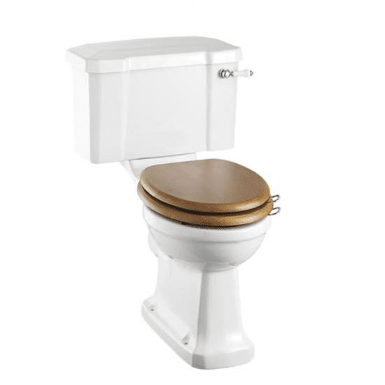 Burlington rimless toilet with close-coupled pan and cistern