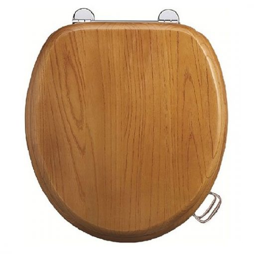 Burlington Toilet Seat Oak by Old Fashioned Bathrooms