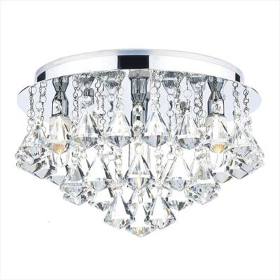 Fringe 4 Light Flush Polished Chrome IP44