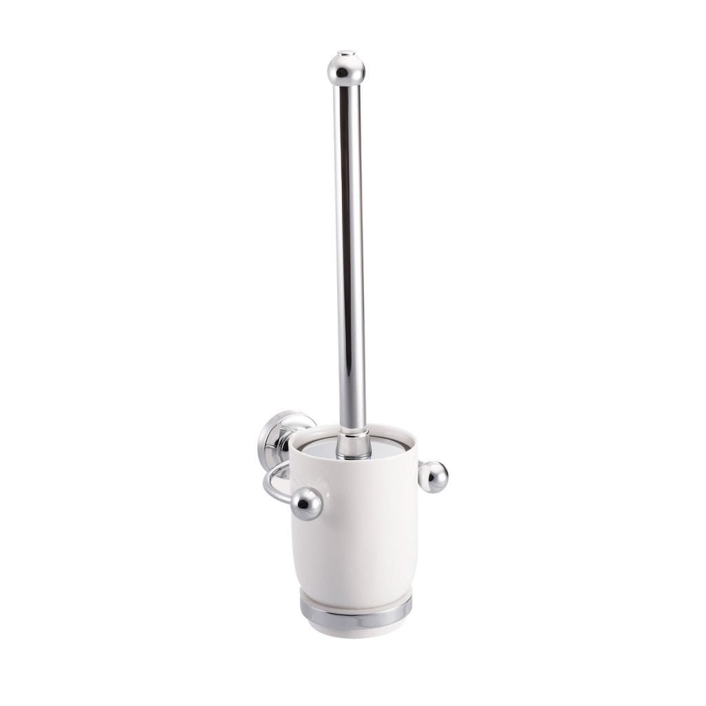St James Elegance Wall Mounted Toilet Brush & Ceramic Holder