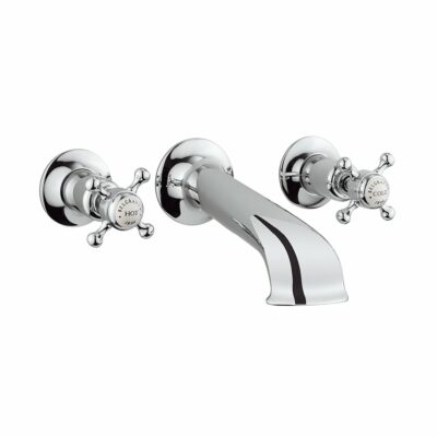 Belgravia Crosshead Bath Spout and Wall Stop Taps