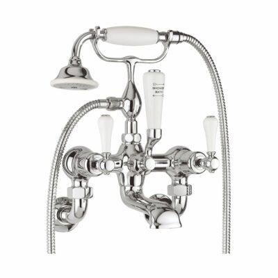 Belgravia Lever Bath Shower Mixer with Wall Unions