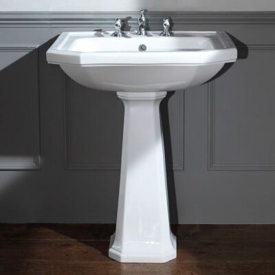Empire Art Deco 700mm Basin with Pedestal