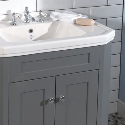 Empire Art Deco 920mm Inset Basin & Cabinet (Paint Options Available) - Image 3