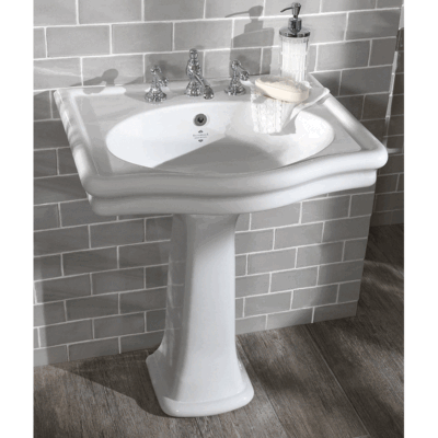 Loxley 650mm Basin with Pedestal - Image 2
