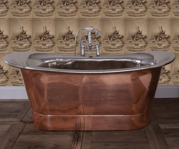 Copper & Nickel Bateau Bath