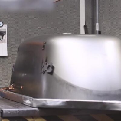 Steel Titanium bath being made