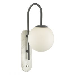 Deuce Wall Light Grey & Marble Effect