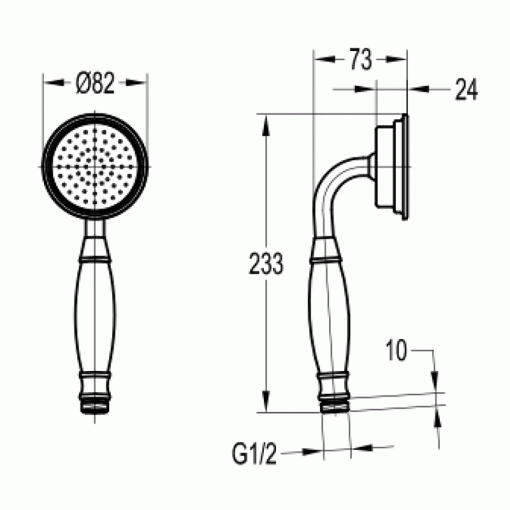Liberty Brass Hand Shower