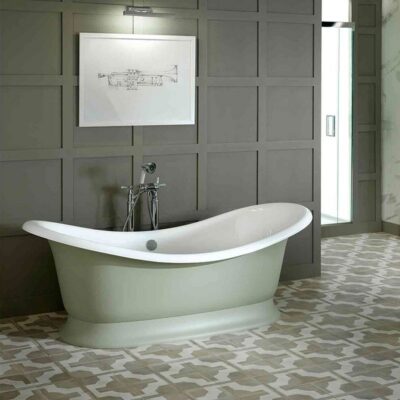 Victoria + Albert Marlborough Double Ended Roll Top Stone Bath