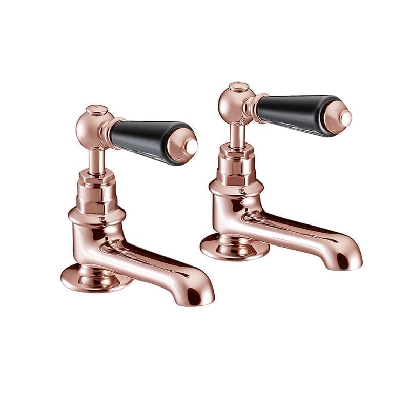 St James Copper Pair Long Spout Basin Taps Copper Taps OFB