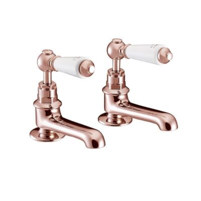 St James Copper Pair Basin Taps - Image 7