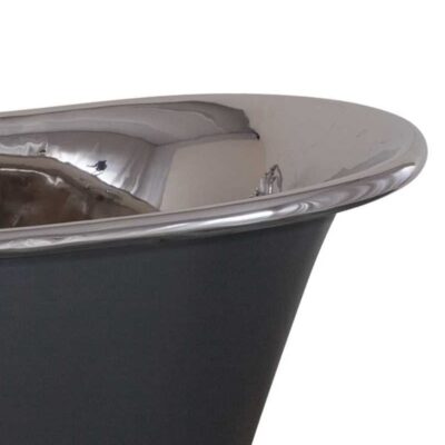 Copper Normandy Bateau Bath – Painted Exterior & Nickel Interior - Image 3