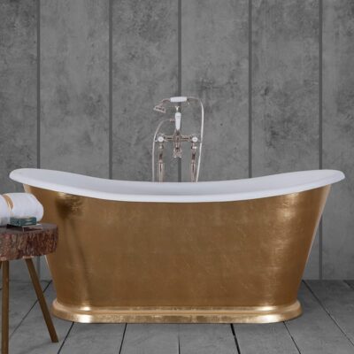 Hurlingham Caravel Bateau Cast Iron Bath 1675mm - Image 3