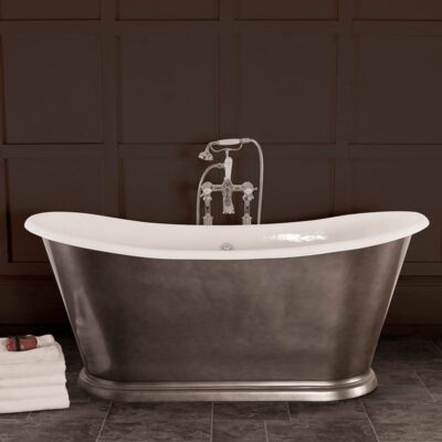 Hurlingham Caravel Bateau Cast Iron Bath 1675mm - Image 4