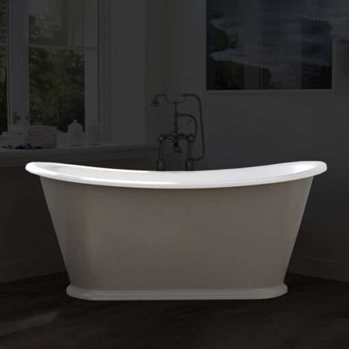 Hurlingham Caravel Bateau Cast Iron Bath
