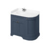 Burlington Freestanding 100 Curved Corner Vanity Unit, LH, Minerva White Top - Image 5