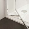 Crosswater 'Clear 6' Infold Door & (Optional) Side Panel - Matt Black Finish - Image 3