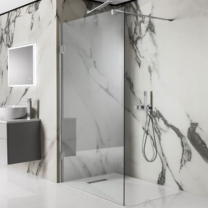 Crosswater 'Zion' Walk In Shower Panel Old Fashioned Bathrooms