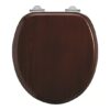 Burlington Soft Close Toilet Seat - Mahogany