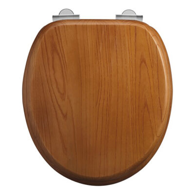 Burlington Soft Close Toilet Seat - Oak