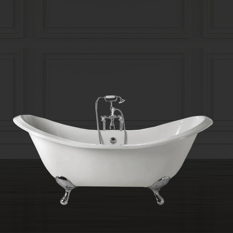 Imperial Sheraton Double Ended Slipper Bath with Ball G&H Feet