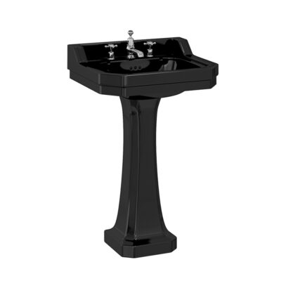 burlington-jet-black-edwardian-56cm-basin-with-standard-pedestal