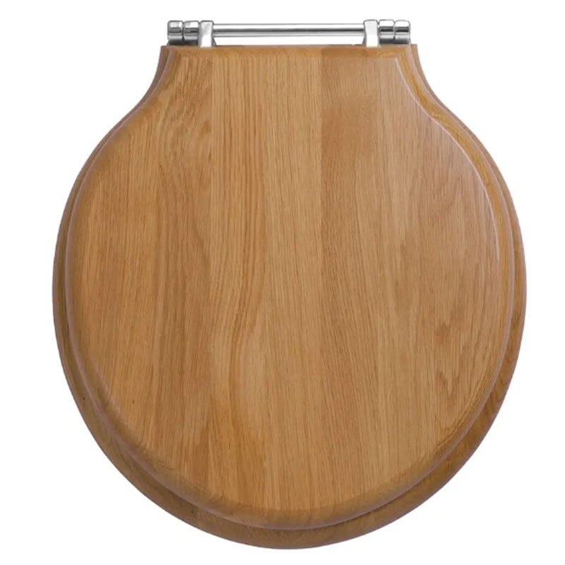 Etoile Solid Wood Toilet Seat Standard Hinge Old Fashioned Bathrooms