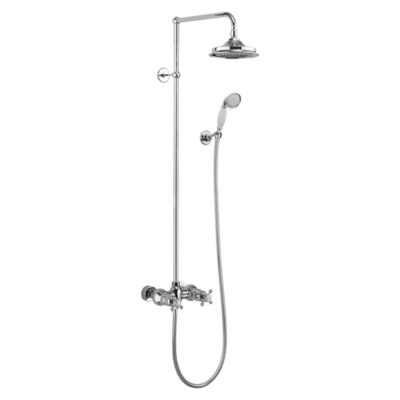 Burlington-Eden-Thermostatic-Exposed-Shower-Bar-Valve-Two-Outlet,-Rigid-Riser,-Swivel-Shower-Arm-Handset-&-Holder-with-Hose-with-rose