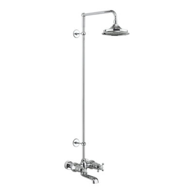 Burlington-Tay-Thermostatic-Bath-Shower-Mixer-Wall-Mounted-with-Rigid-Riser-&-Swivel-Shower-Arm-with-6-inch-rose