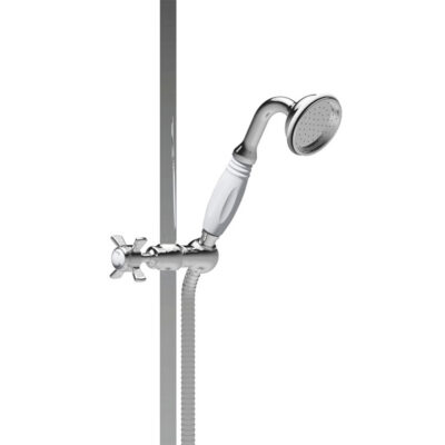 St James Chrome Hand Shower with Slider & Hose - Image 2